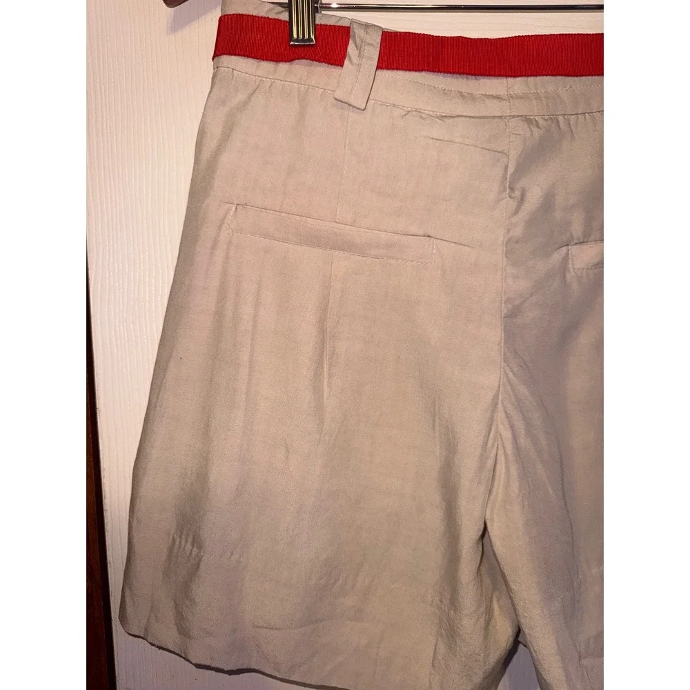 NWT Free People Perfect Prep Trouser Linen Blend Shorts Size 2